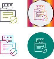 File Protection Icon Design vector