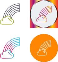 diseño de icono de arco iris vector