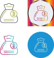 Money Bag Icon Design vector