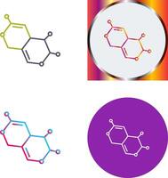 Molecule Icon Design vector