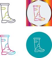 Rain Boots Icon Design vector