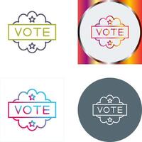 Vote Icon Design vector