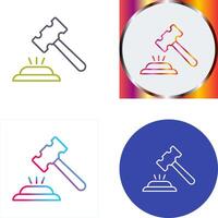 Gavel Icon Design vector