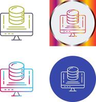 Data Storage Icon Design vector