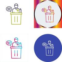 Debate Icon Design vector