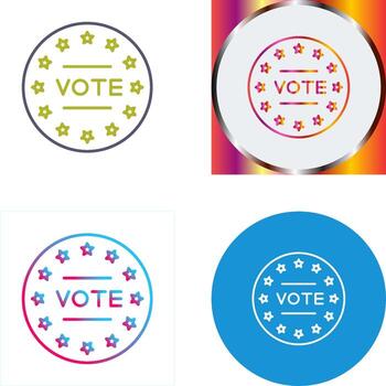 diseño de icono de voto vector
