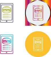 Online order Icon Design vector
