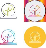 Plasma Ball Icon Design vector