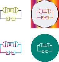 Resistor Icon Design vector