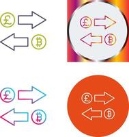 Exchange Icon Design vector