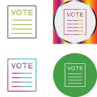 Vote Icon Design vector