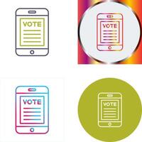 Vote Icon Design vector