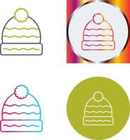 Winter Hat Icon Design vector