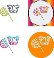 Butterfly Catcher Icon Design vector