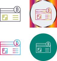 Credit Card Icon Design vector