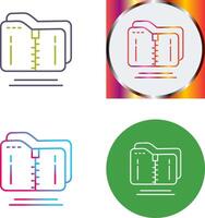 Compressed Icon Design vector