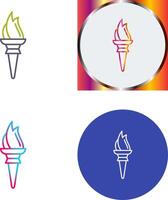 Torch Icon Design vector