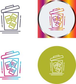 Delete Icon Design vector