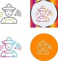 Farmer Icon Design vector