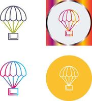 Parachute Icon Design vector