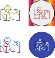 Map Icon Design vector