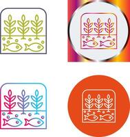 Hydroponic Icon Design vector