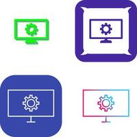 Unique Network Settings Icon Design vector