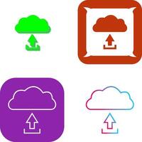 Unique Upload to Cloud Icon Design vector