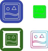 Unique Images Icon Design vector