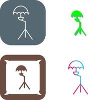 Unique Umbrella Stand Icon Design vector