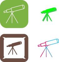 diseño de icono de telescopio vector