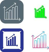 Rising Statistics Icon Design vector