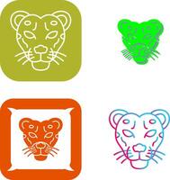 leopardo icono diseño vector