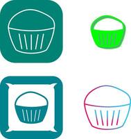 Chocolate Muffin Icon Design vector