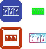 Triple Sevens Icon Design vector