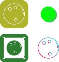 Bowling Ball Icon Design vector