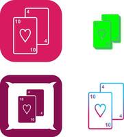 Playing Cards Icon Design vector