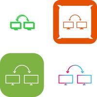 Unique Connected Systems Icon Design vector