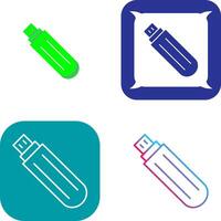 Unique USB Drive Icon Design vector