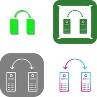 Unique Connected Systems Icon Design vector