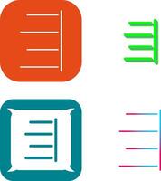 Unique Right Align Icon Design vector