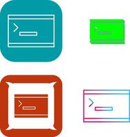 Unique Console Icon Design vector