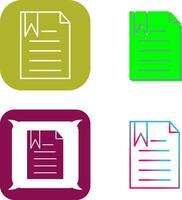 Unique Bookmarked Document Icon Design vector