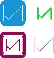 Unique Tick Icon Design vector