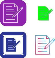 Unique Edit Document Icon Design vector