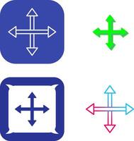 Unique Move Icon Design vector