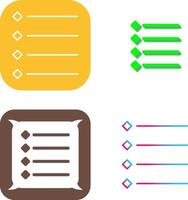 Unique Bulleted list Icon Design vector