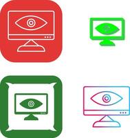 Unique Web Visibility Icon Design vector