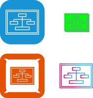 Unique Seo Structure Icon Design vector