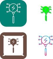 Unique Intelligent Search Icon Design vector